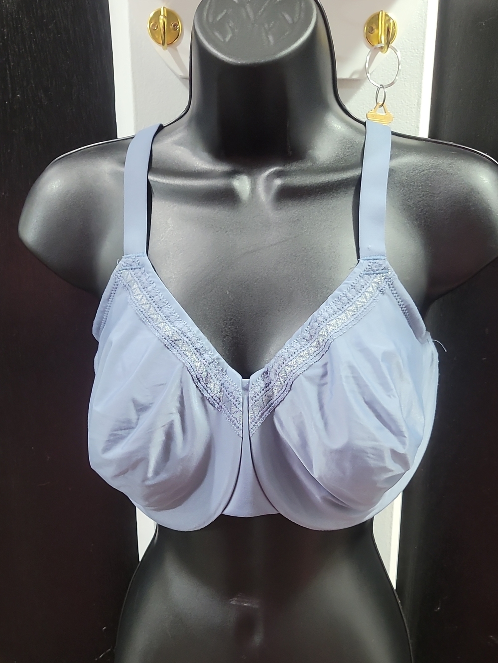 Wacoal Light Lavender Underwire Lace-Trim Full Coverage Bra
